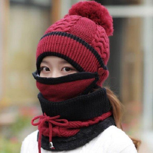 | 3PCS Damen Winter Schal Set