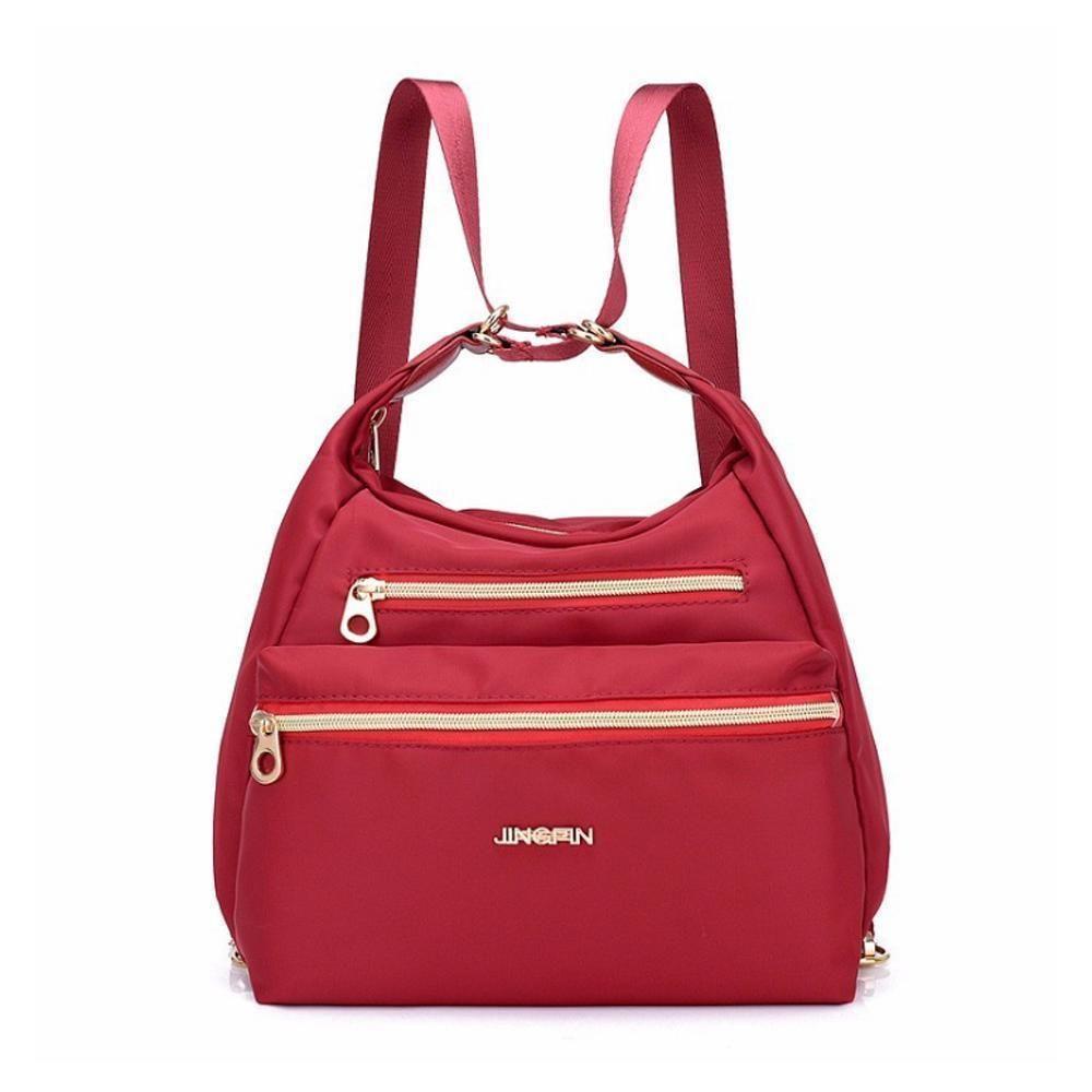 | Tasche mit doppeltem Reißverschluss, Handtasche und Schultertasche