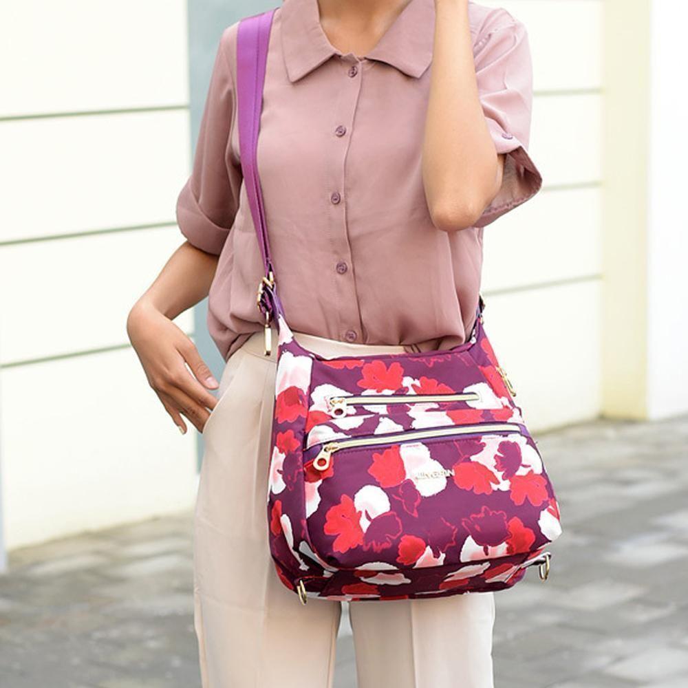 | Tasche mit doppeltem Reißverschluss, Handtasche und Schultertasche