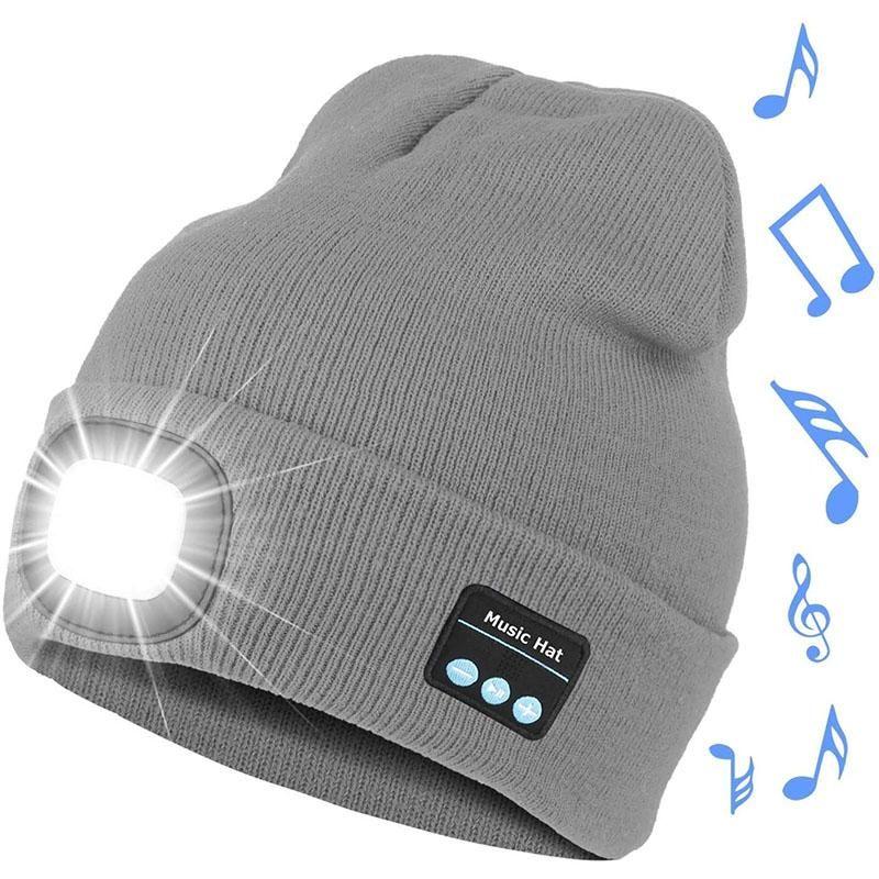 | Verbesserte Unisex Musikalische Bluetooth LED Beanie Mütze