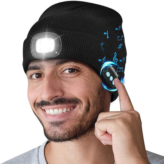 | Verbesserte Unisex Musikalische Bluetooth LED Beanie Mütze