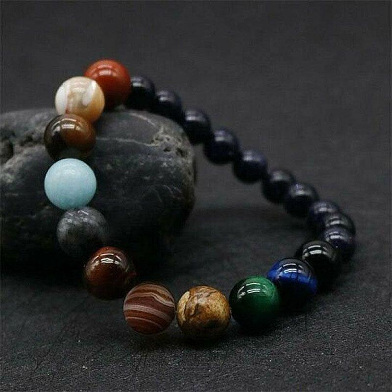 | Naturstein Solar-System-Armband