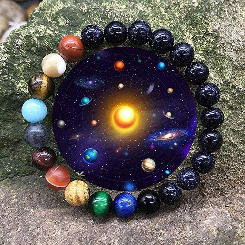 | Naturstein Solar-System-Armband