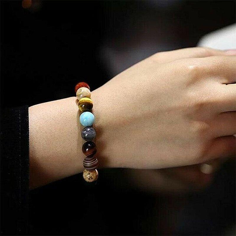 | Naturstein Solar-System-Armband