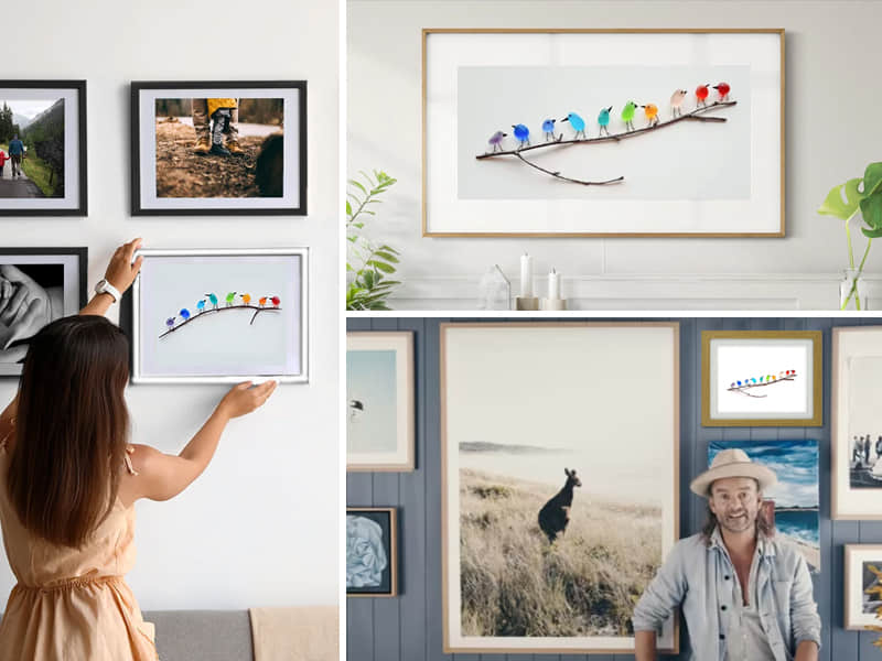 MeerglasLiebe - Handgemachtes Wandbild aus echtem Meerglas