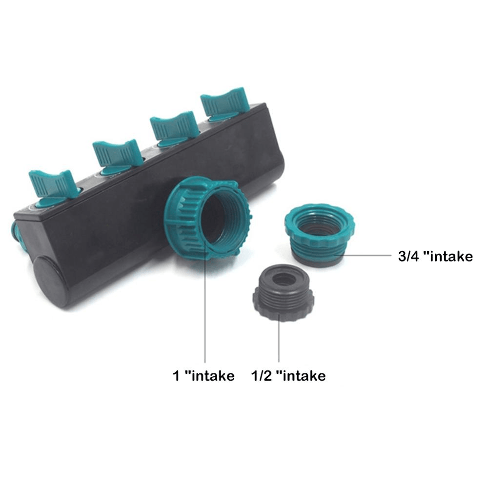 | Weg Garten-Schlauchverteiler - Verstellbarer Wasserhahn-Adapter