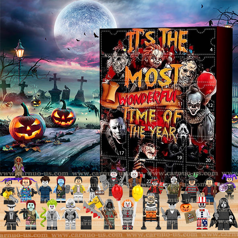 | Halloween-Adventskalender mit Horrorfilmfiguren