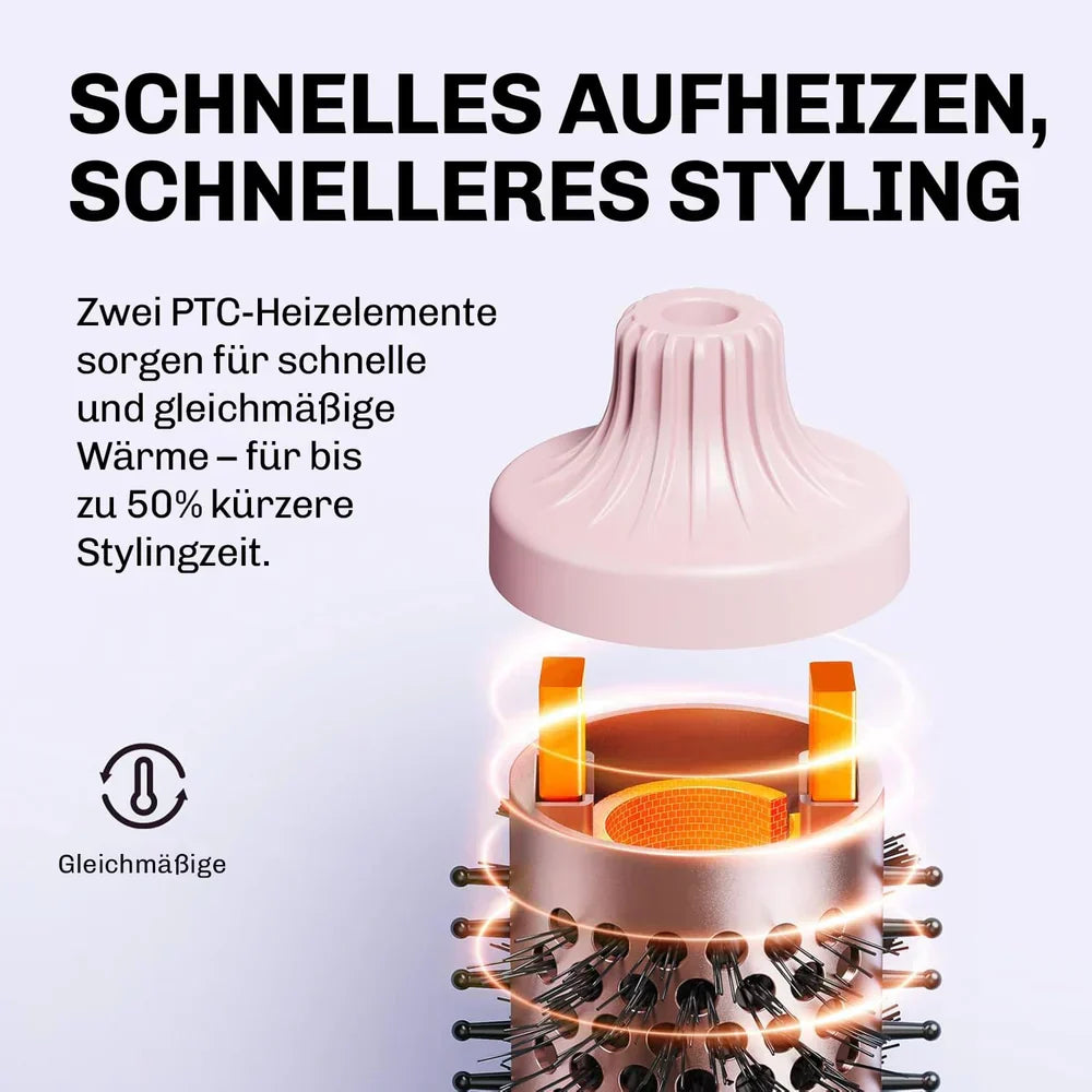 Bouncify – Premium Warmluftbürste für mühelose Blowouts, traumhafte Locken & Volumen