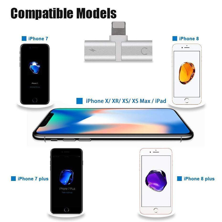 | 4 in 1 Earphone Lightning Adapter für iPhone ( 2PCS )