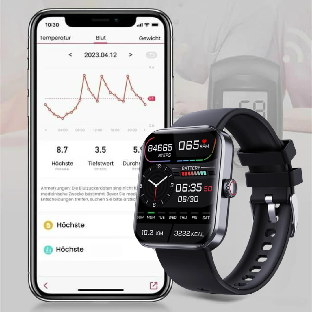 TrackPro Fitness-Smartwatch – Herzfrequenz, Schlaf & Aktivität