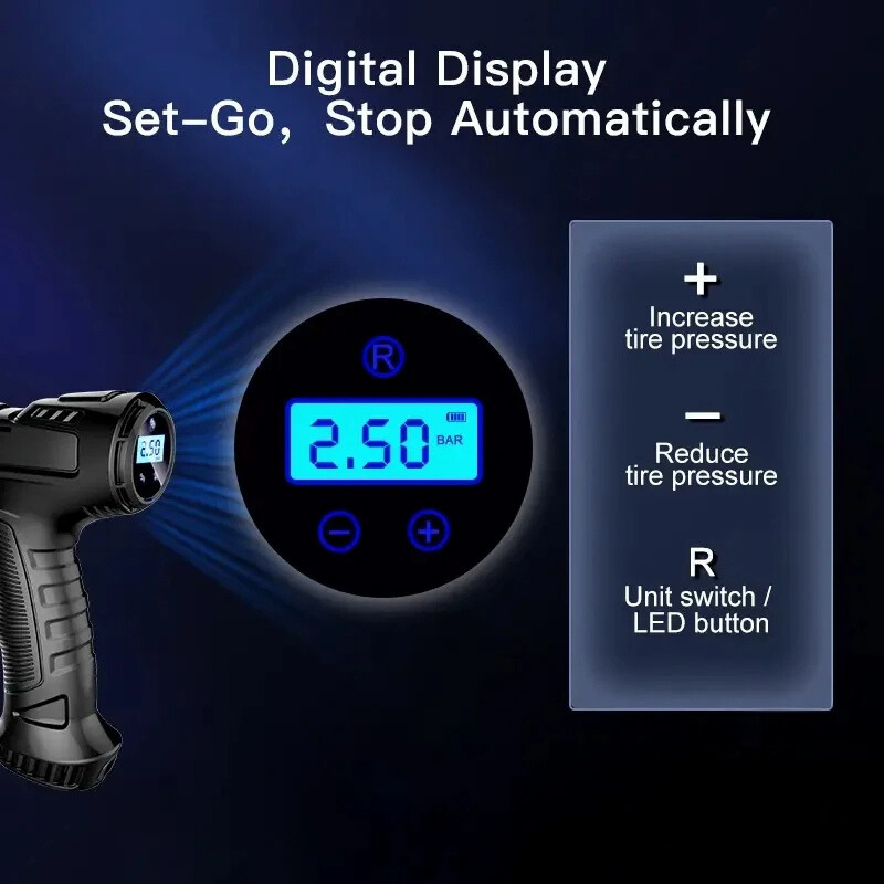 | 120W Handheld Auto-Luftkompressor