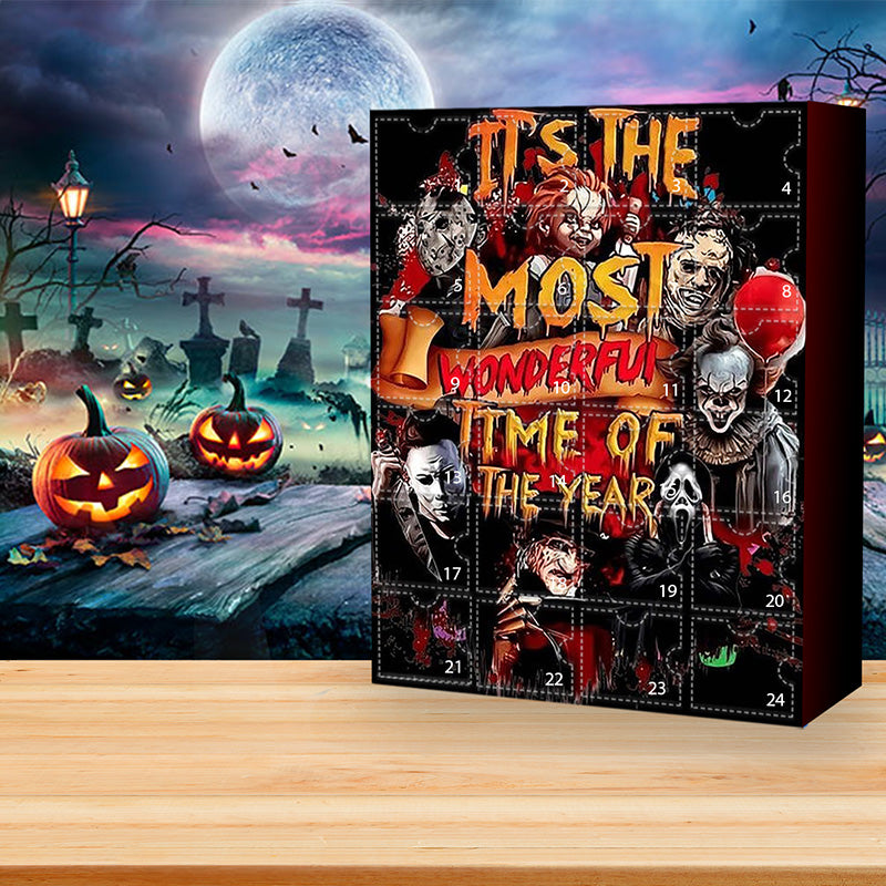 | Halloween-Adventskalender mit Horrorfilmfiguren