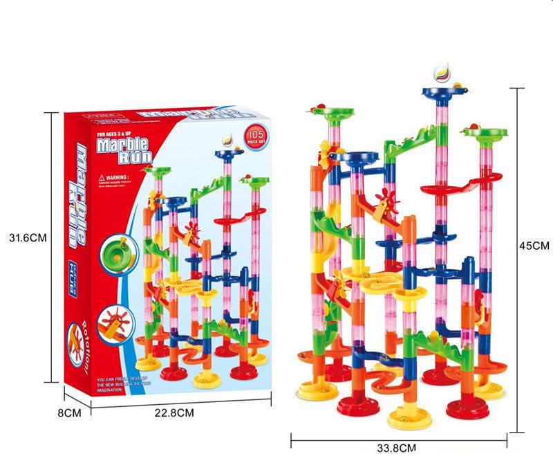 | Baustein Murmelbahn Säulen Spielset