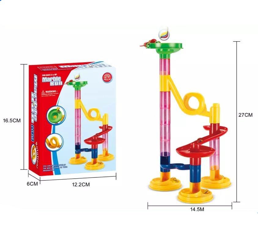 | Baustein Murmelbahn Säulen Spielset