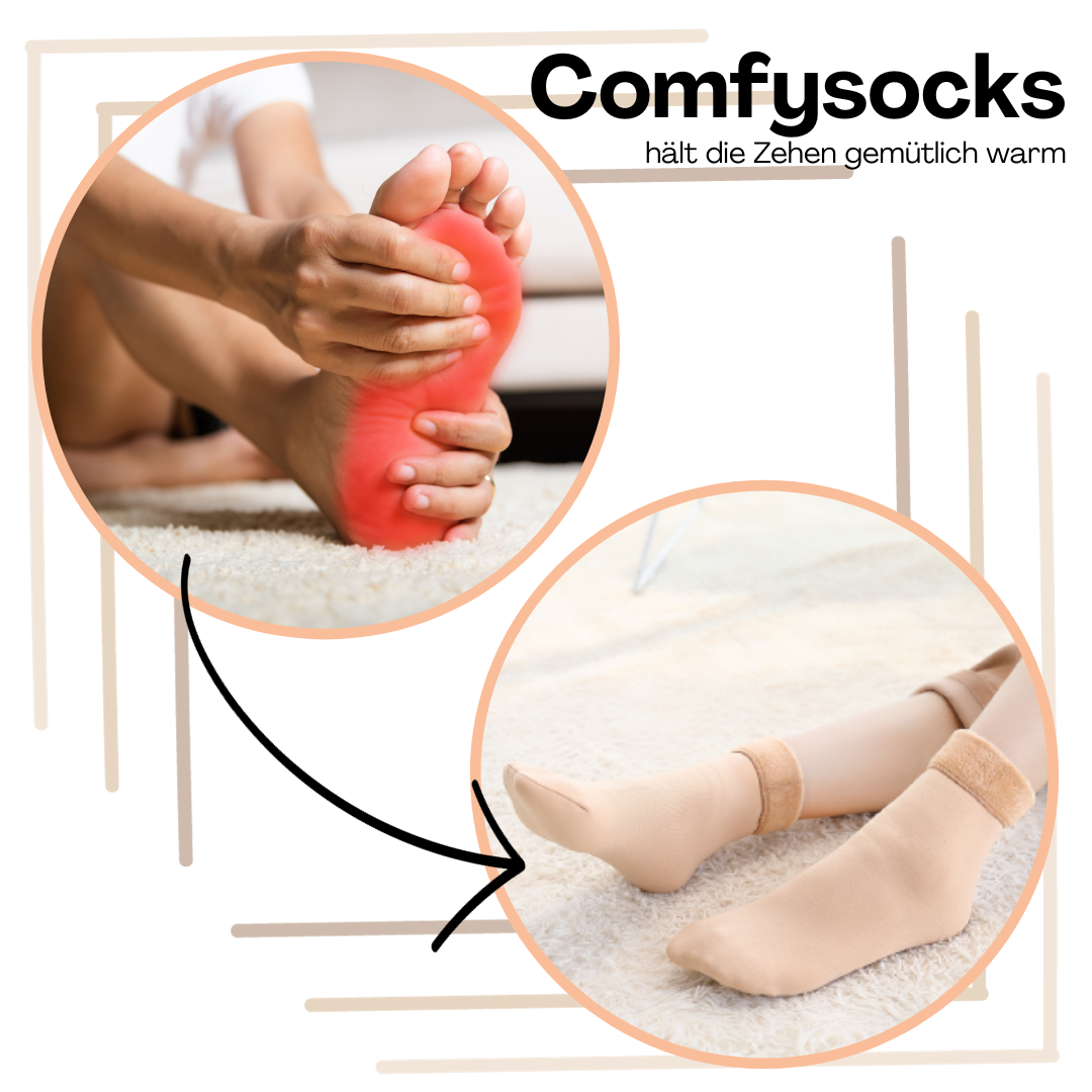 4er Set Comfysocks Thermosocken - Unisex Einheitsgröße - für warme Fußmomente