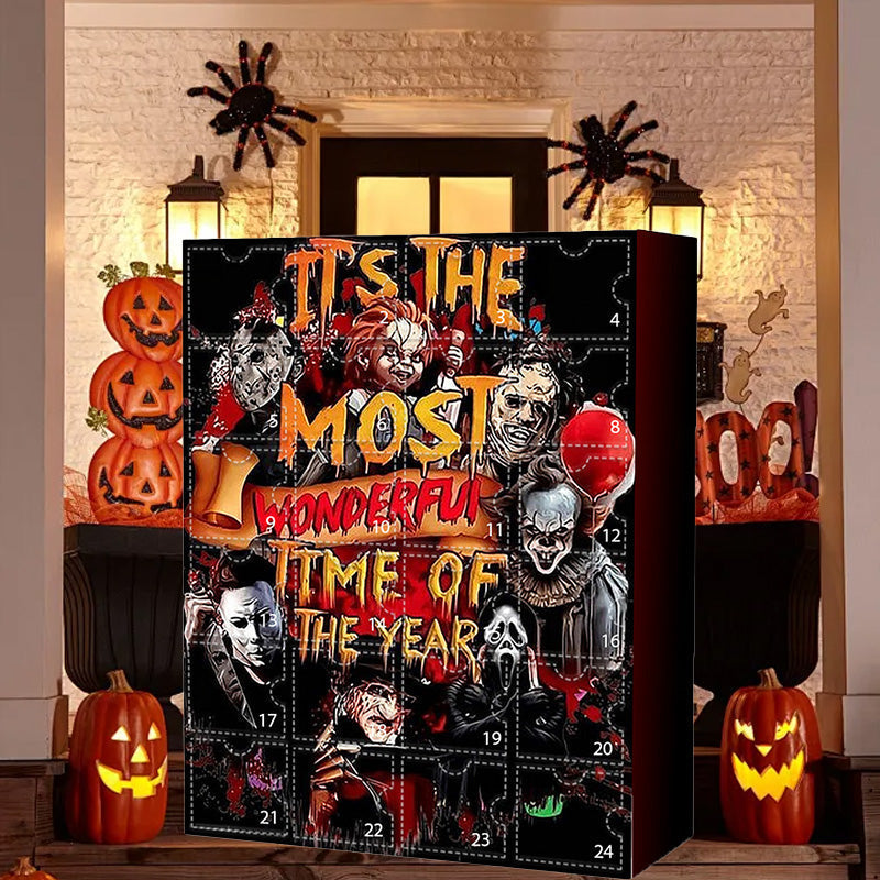 | Halloween-Adventskalender mit Horrorfilmfiguren