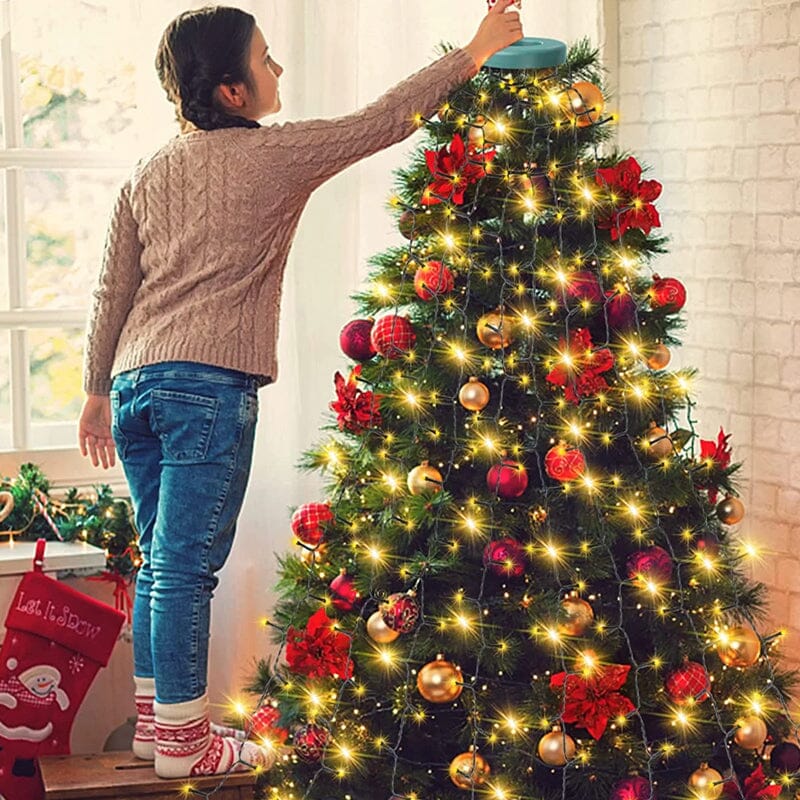 | Weihnachtsbaum Wasserfalllichter mit Ring