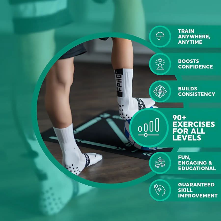 | Rutschmatte Fußballtrainingsmatte - perfekt für effektives Training zu Hause