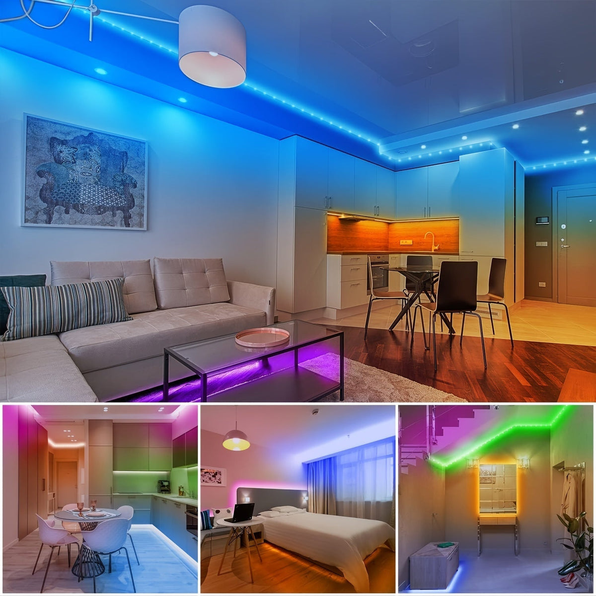 LED Strip Lights, Farbwechsel, Fernbedienung
