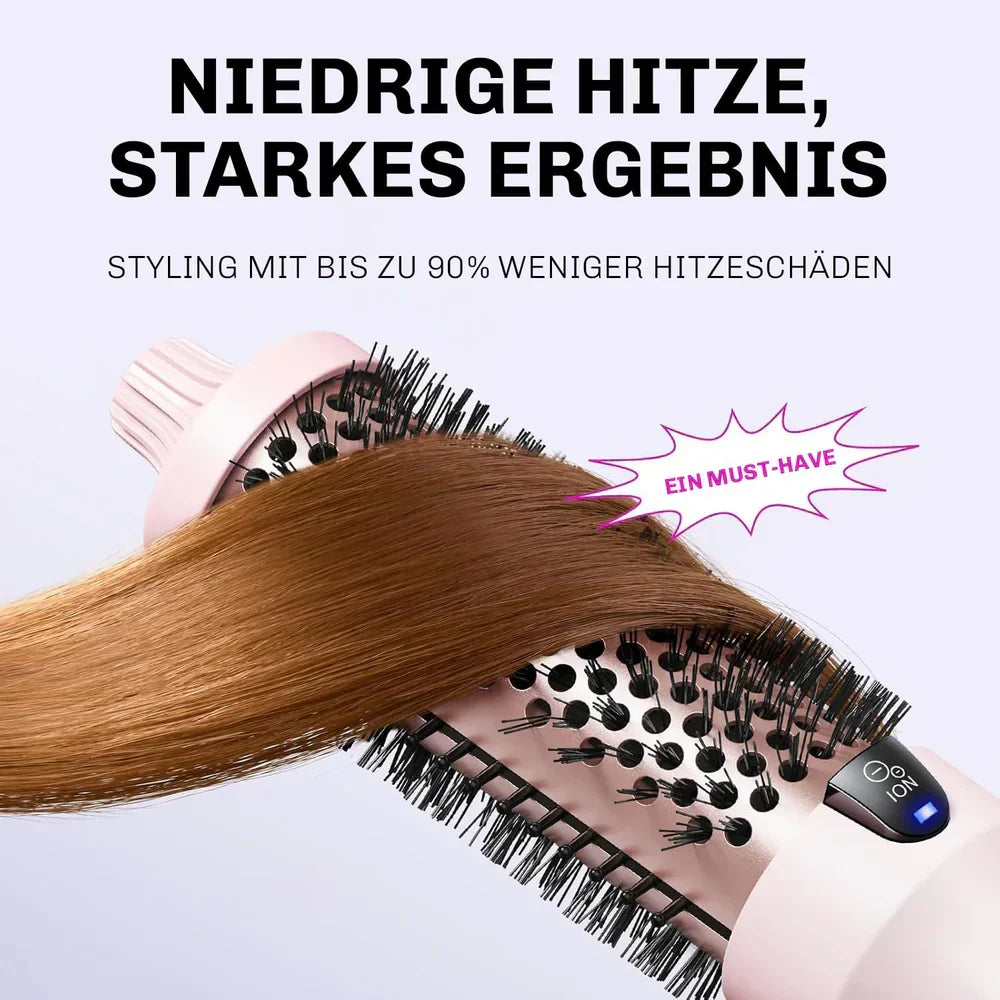 Bouncify – Premium Warmluftbürste für mühelose Blowouts, traumhafte Locken & Volumen