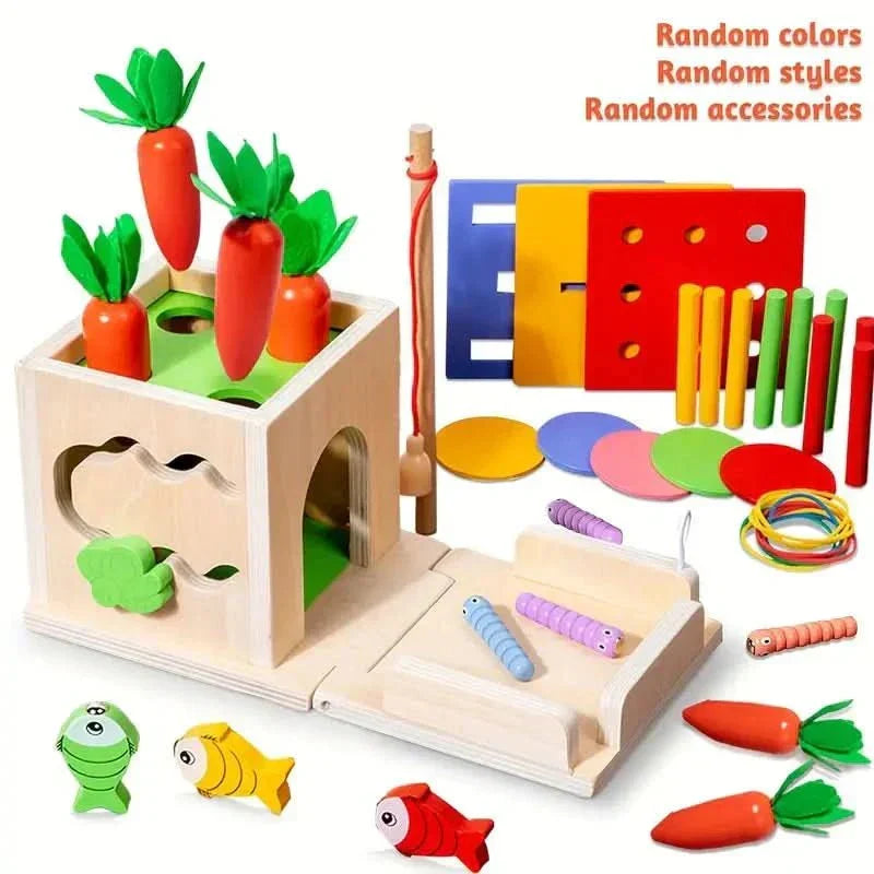 | 8-in-1 Montessori Spielbox für Babys - Fördert Entwicklung und Kreativität