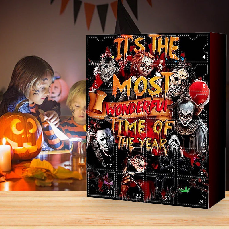 | Halloween-Adventskalender mit Horrorfilmfiguren