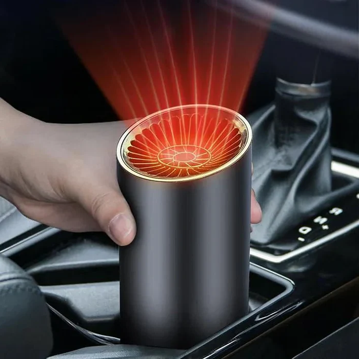 | Schnelles Heizbecherform Auto Warmluftgebläse - Schnelles Heizen & Kühlen Einstellbar 360 Grad drehbar Plug and Use für Auto, SUV, Wohnmobil und Lastwagen