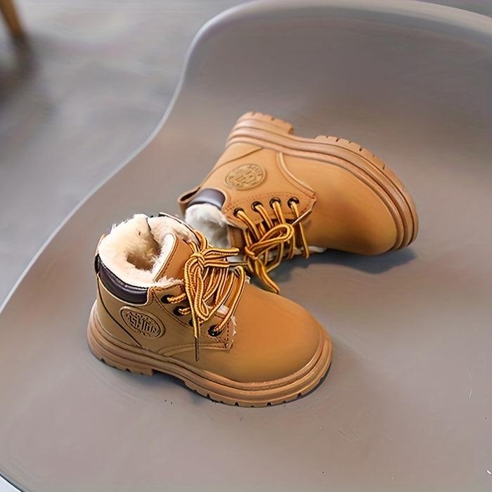 | Wasserfeste Fleece-Winterstiefel für Jungen – Mit Warmfutter & Profilsohle
