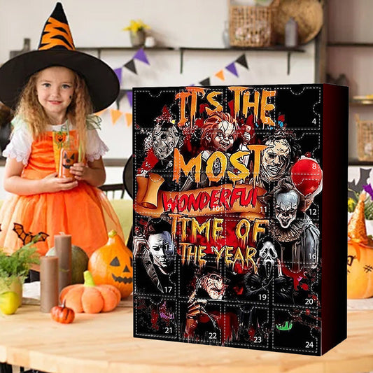 | Halloween-Adventskalender mit Horrorfilmfiguren