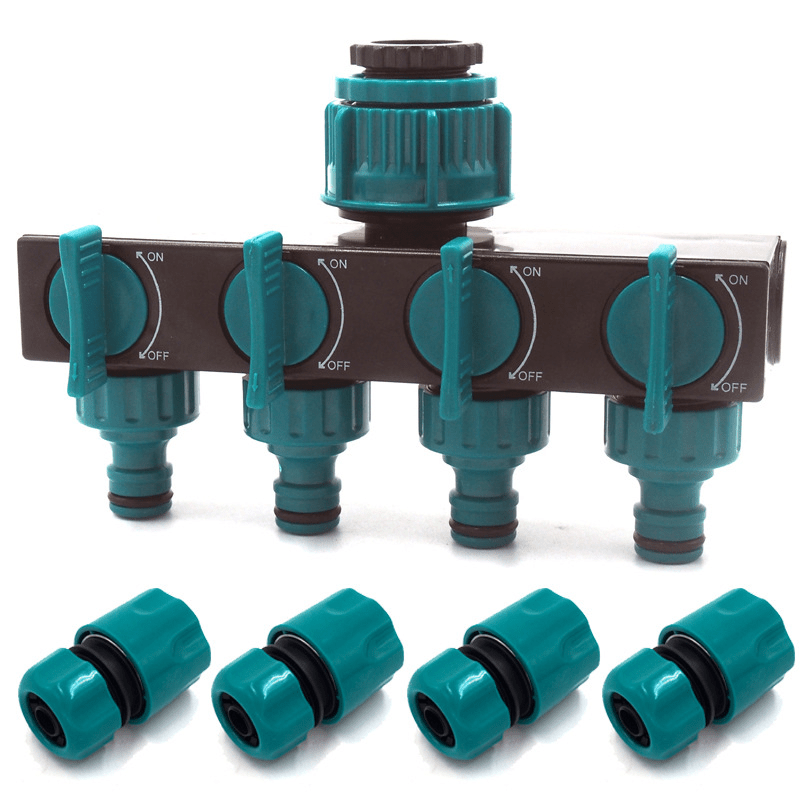 | Weg Garten-Schlauchverteiler - Verstellbarer Wasserhahn-Adapter