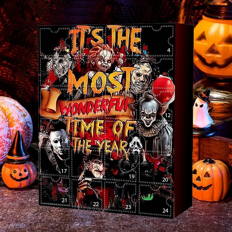 | Halloween-Adventskalender mit Horrorfilmfiguren