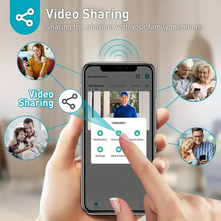 | Kabellose Wi-Fi Video Türglocke