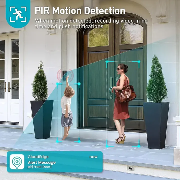 | Kabellose Wi-Fi Video Türglocke