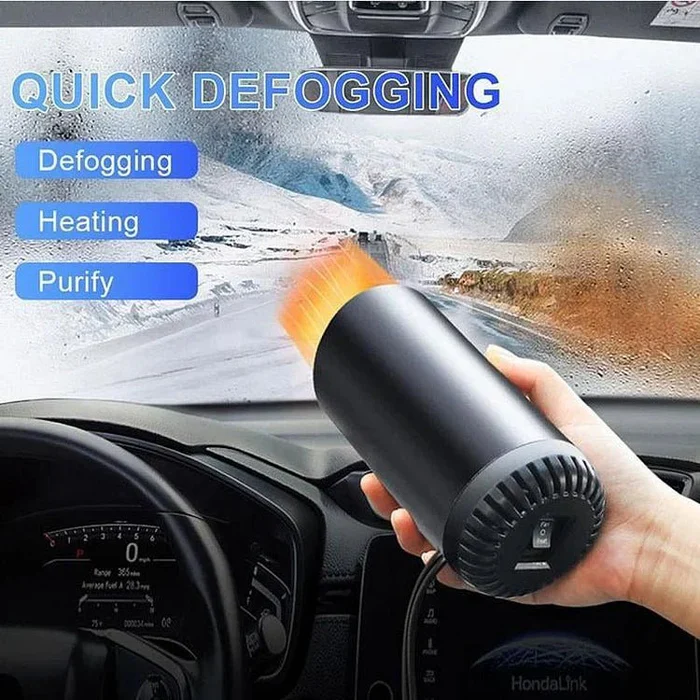 | Schnelles Heizbecherform Auto Warmluftgebläse - Schnelles Heizen & Kühlen Einstellbar 360 Grad drehbar Plug and Use für Auto, SUV, Wohnmobil und Lastwagen