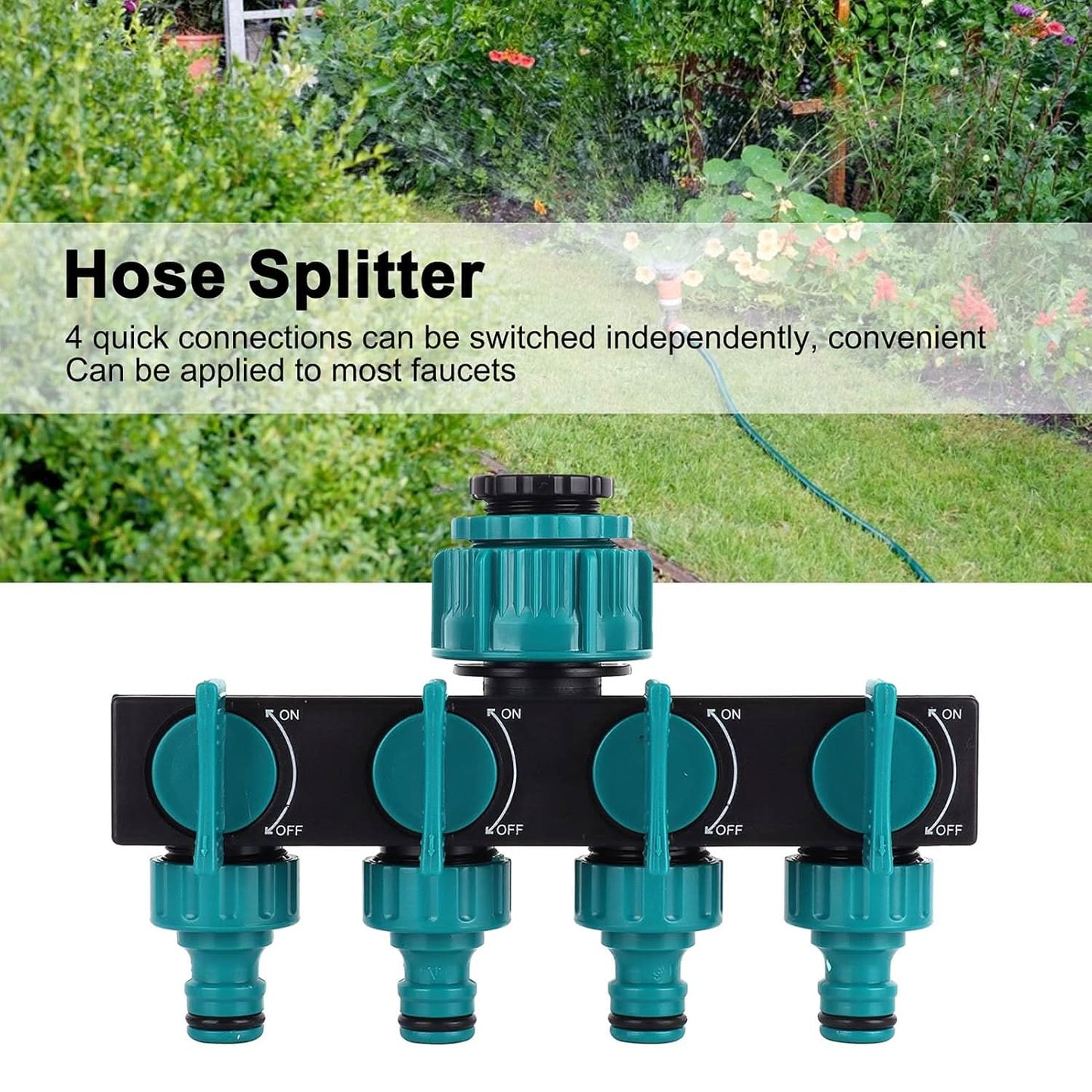 | Weg Garten-Schlauchverteiler - Verstellbarer Wasserhahn-Adapter