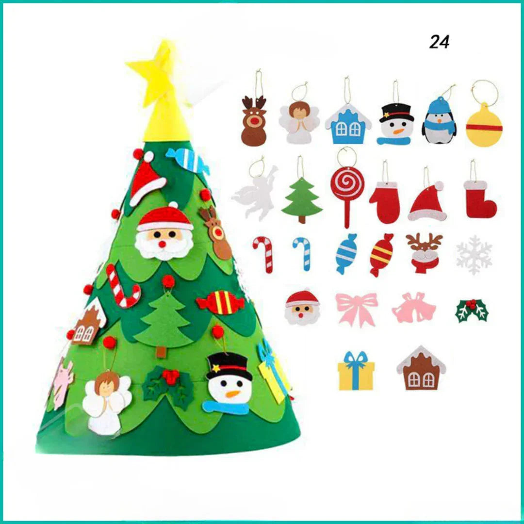 Montessori 3D Filz Weihnachtsbaum