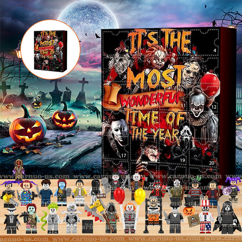 | Halloween-Adventskalender mit Horrorfilmfiguren