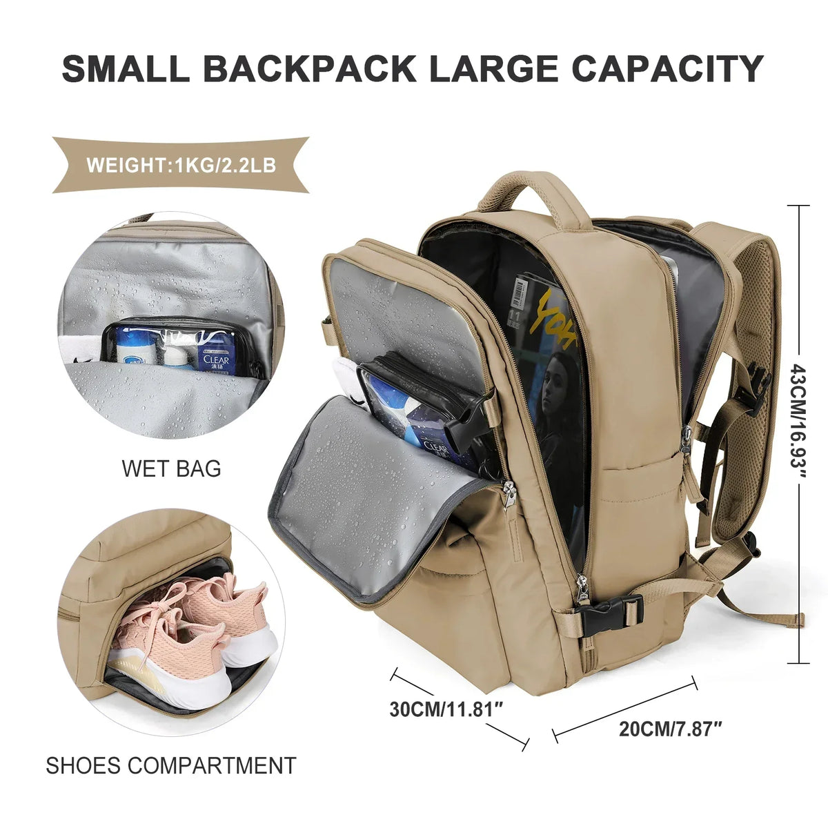 | Großer Kapazität Geschäftsreise-Rucksack