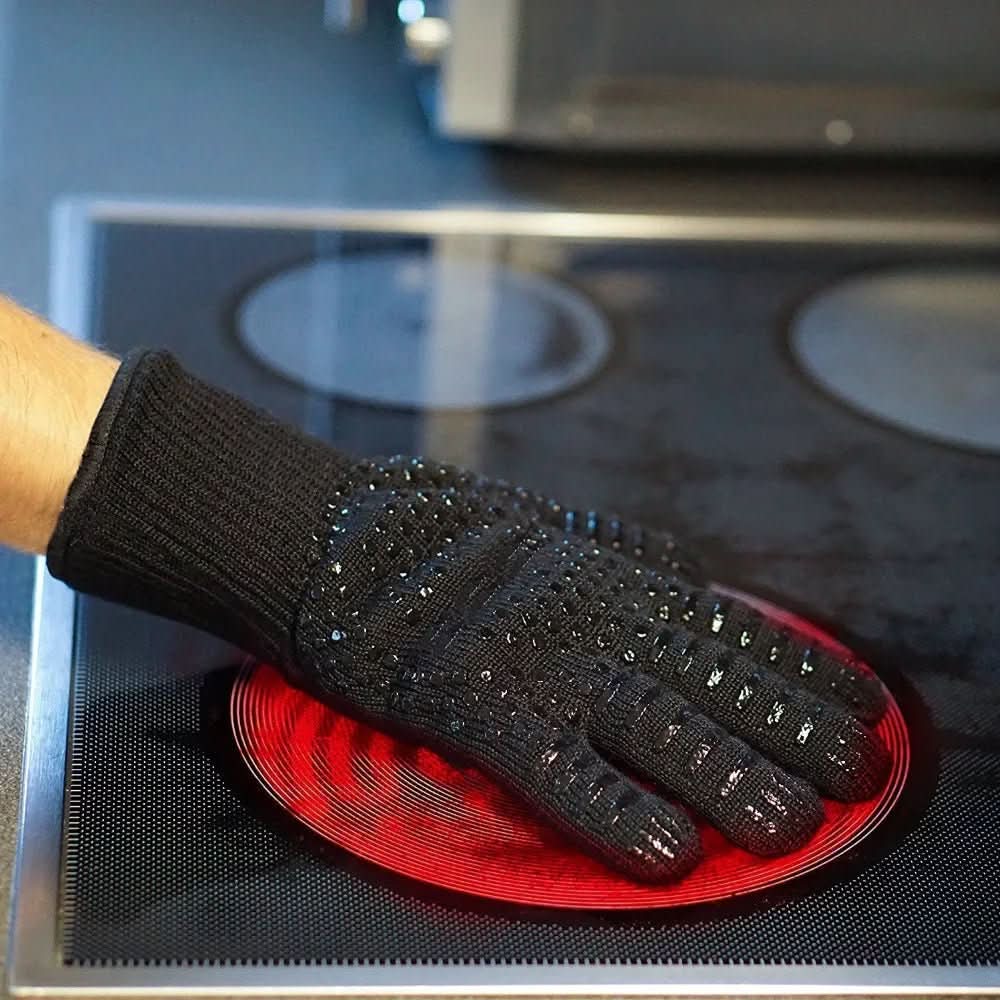 | Extrem hitzebeständige Schutzhandschuhe für Grill und Küche