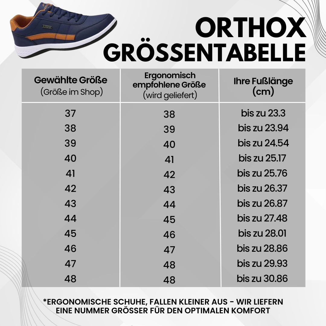 OrthoX - ergonomische schmerzlindernde Komfortschuhe für Entlastung bei Rückenschmerzen & Gelenkproblemen
