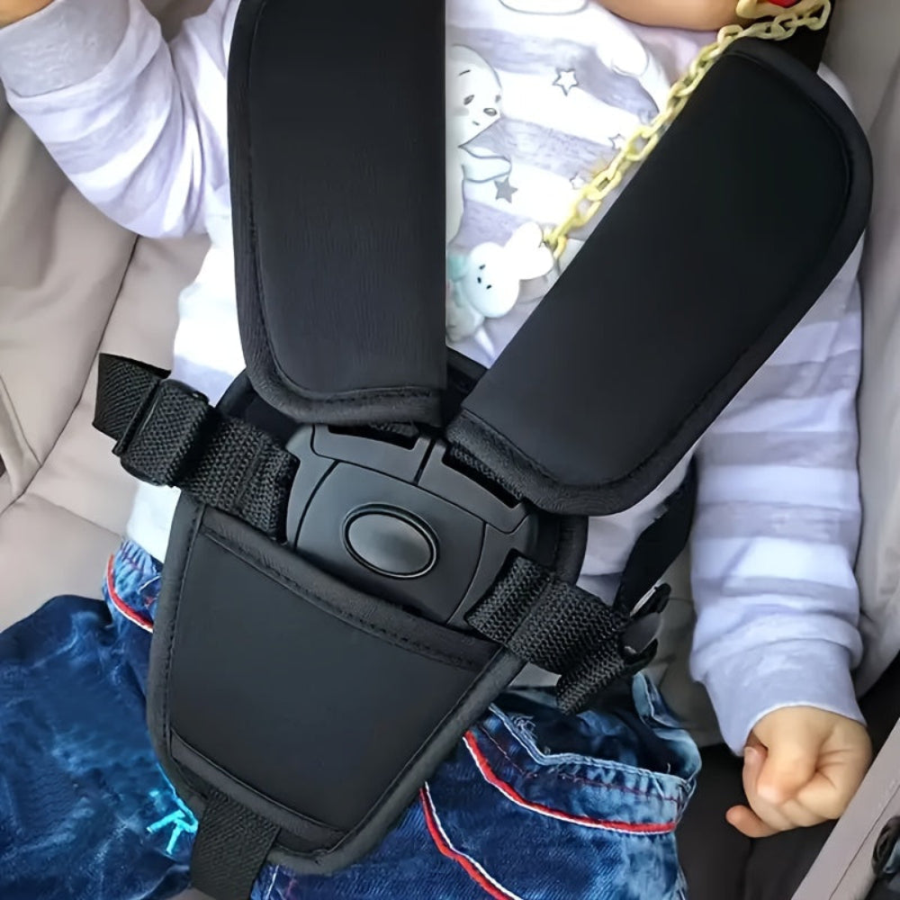 Baby Autositzpolster mit Sicherheitsgurt, weich & atmungsaktiv