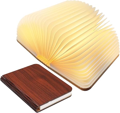Tischlampe klappbar, Holz, LED Leselampe