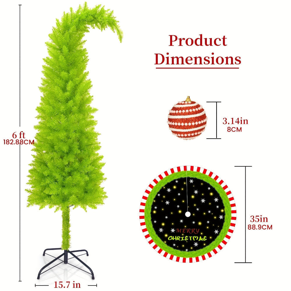 Biegsamer Weihnachtsbaum, festliche Heimdekoration Tischdisplay