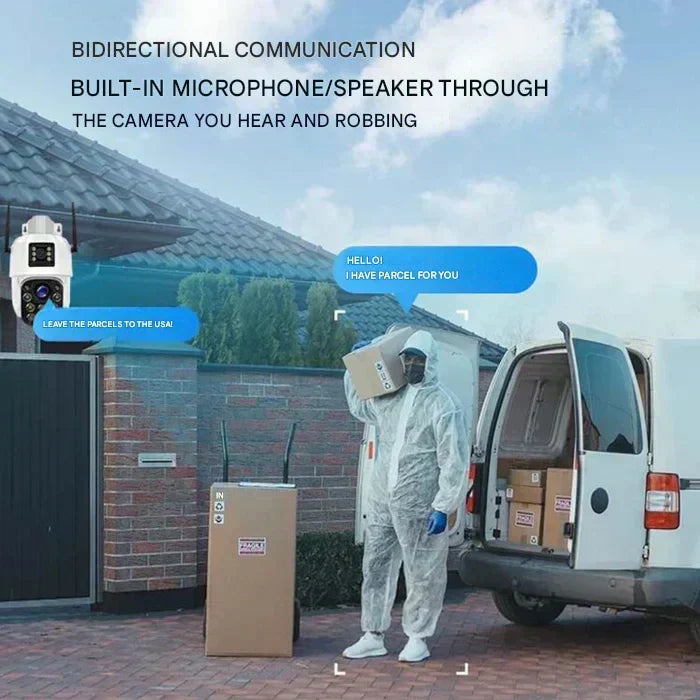 Kabellose 4K Überwachungskamera mit Solarpanel & App – DualGuard Sicherheitskamera für Zuhause & Garten