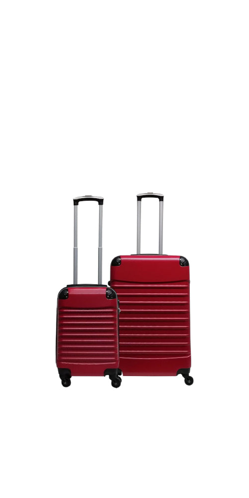 2-teilige Hartschalen-Kofferset – Siena Rosso