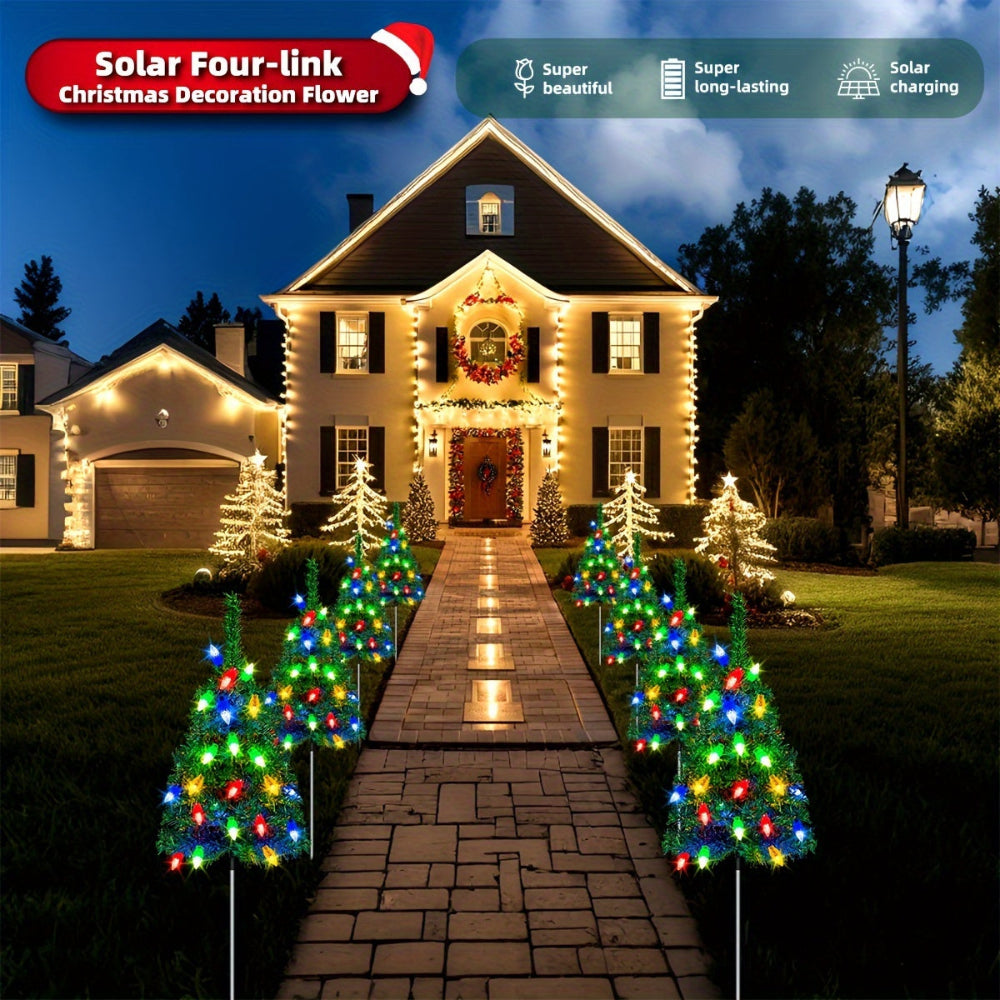 Weihnachtsbaum Lichter, Solar, Outdoor Garten, Wegbeleuchtung