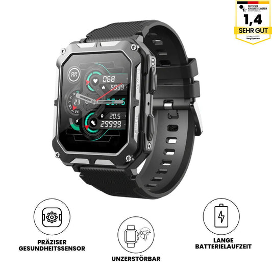 AirForce Health K-52 – robuste Outdoor-Smartwatch mit Fitness-Tracking