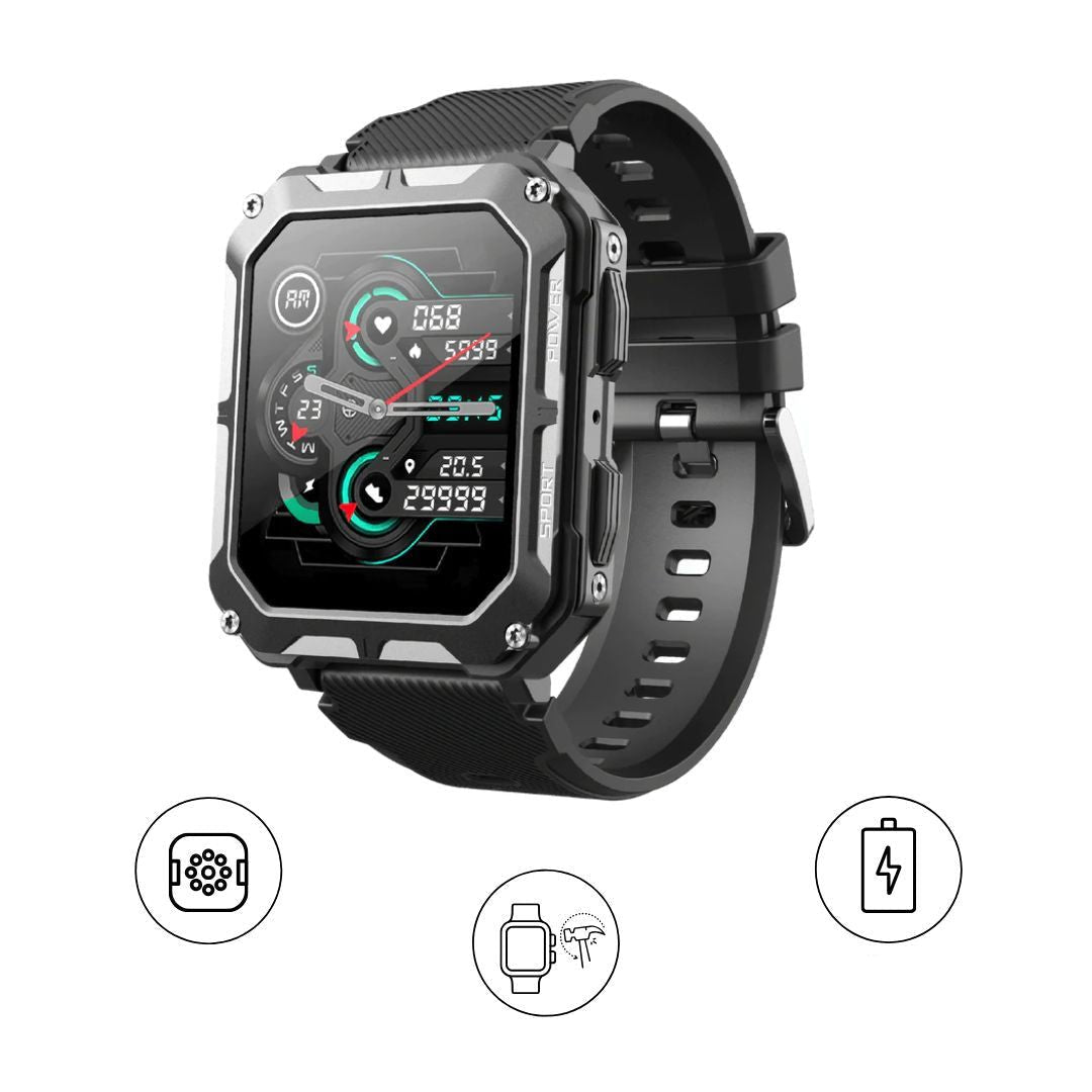 AirForce Health K-52 – robuste Outdoor-Smartwatch mit Fitness-Tracking