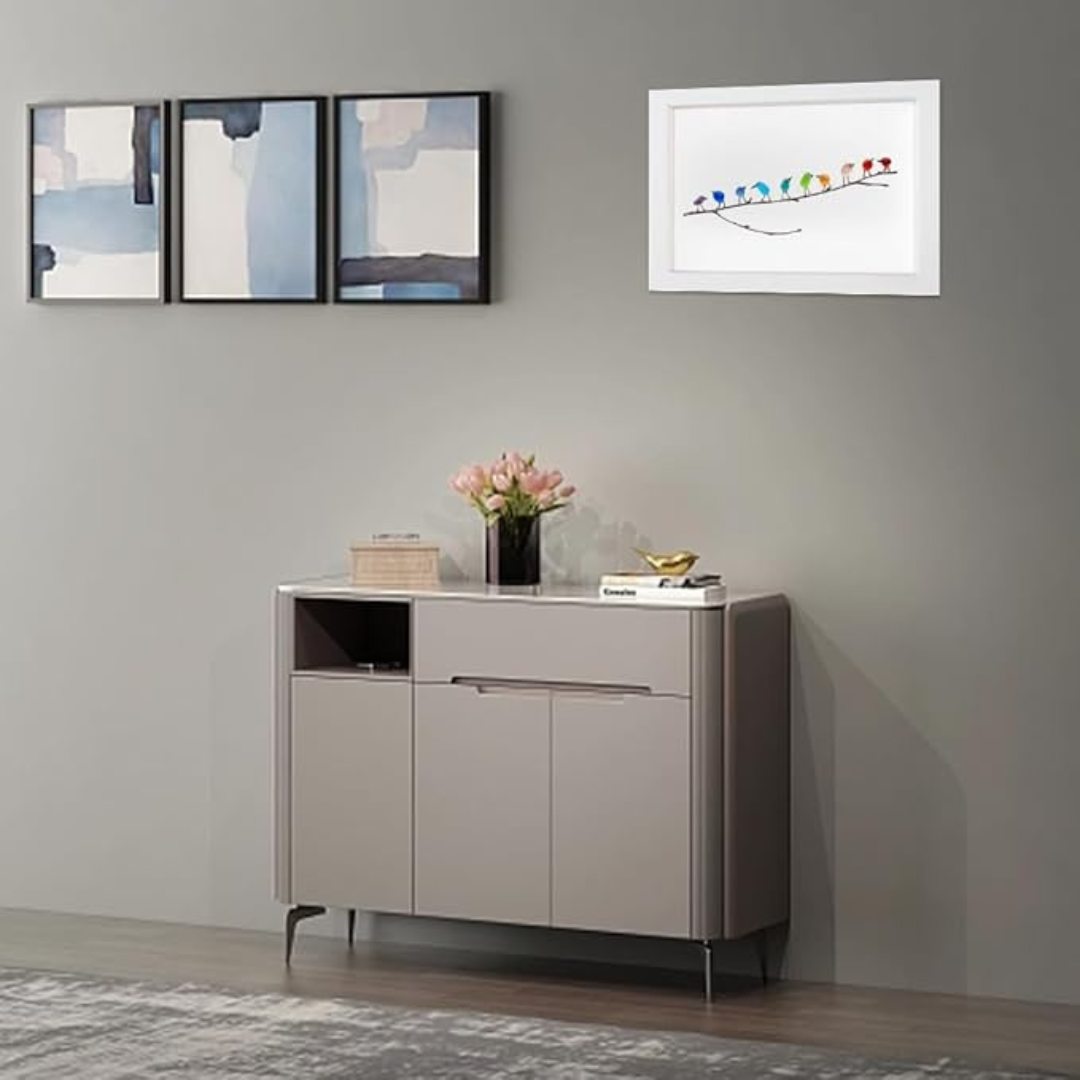 MeerglasLiebe - Handgemachtes Wandbild aus echtem Meerglas