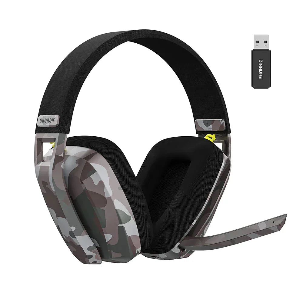 Binnune – Kabelloses Gaming-Headset 2,4 GHz & BT – PS5, PS4 & PC